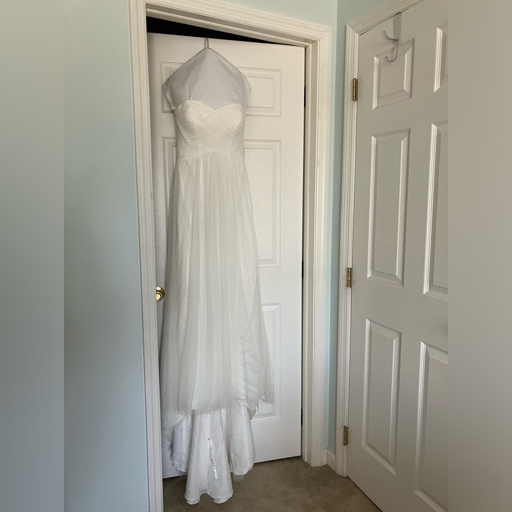 Galina Size 4 Swiss Dot wedding gown